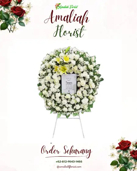 Krans Bunga Duka Sayang Sayang